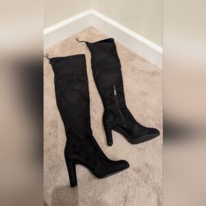 NIB Sam Edelman Kent Black Suede Over the Knee Boots 8